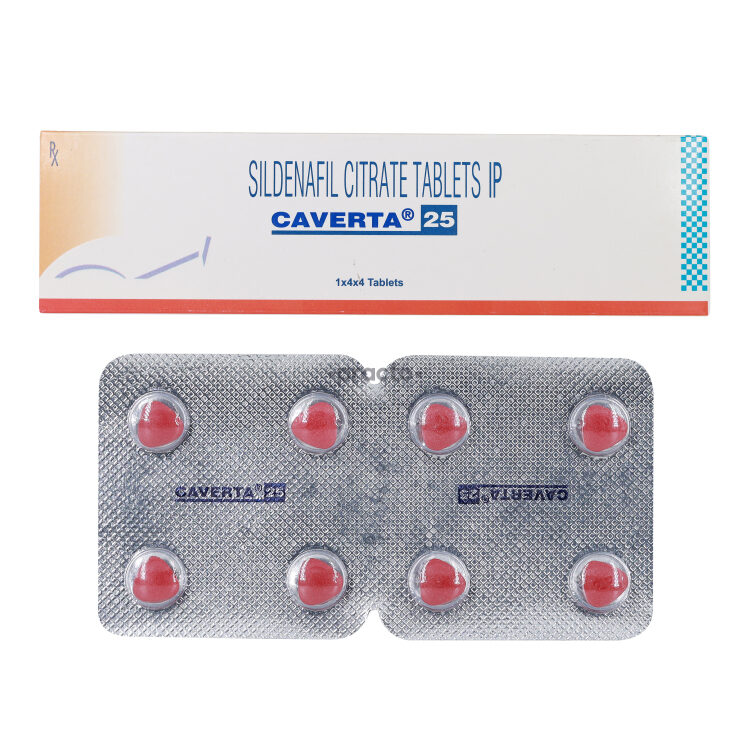 Caverta 25 Mg Tablet (Sildenafil Citrate)