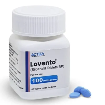 Lovento 100 mg Tablet – Blister (Sildenafil Citrate 100mg)