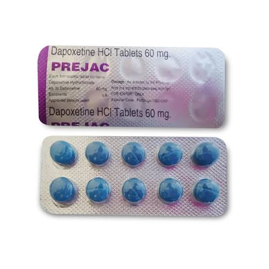 Prejac 60 mg Tablets (Dapoxetine 60mg)