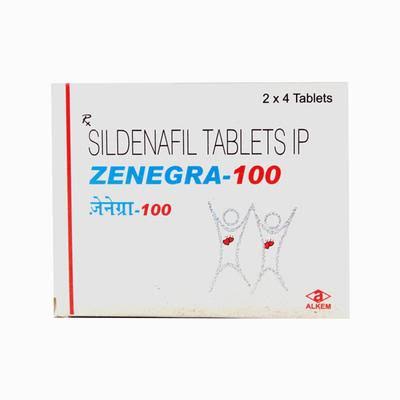 Zenegra 100 Mg Tablets (Sildenafil)