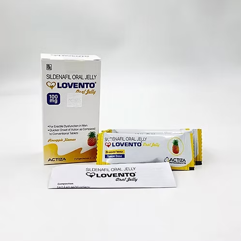 Lovento Oral Jelly Pineapple flavour (Sildenafil Citrate)