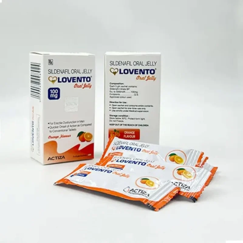 Lovento Oral Jelly Orange Flavour (Sildenafil Citrate)