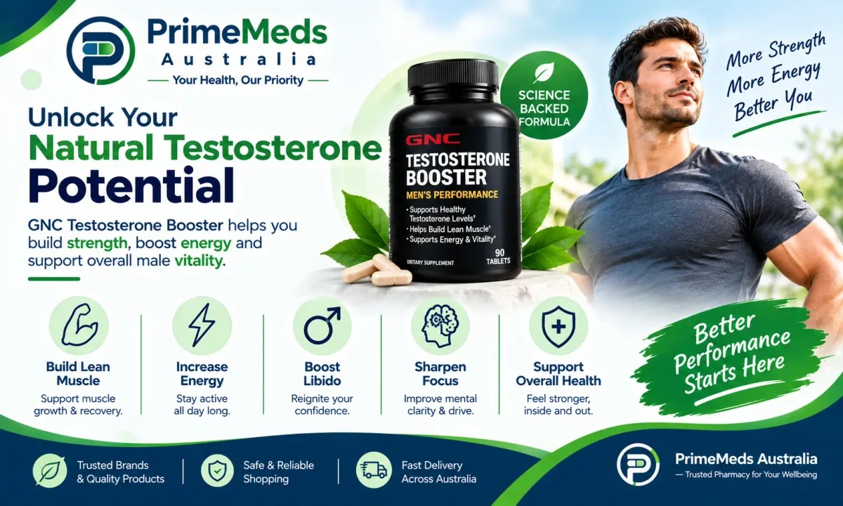 GNC Testosterone Booster | Men’s Vitality & Performance Support