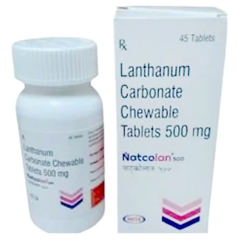 Natcolan 500 Mg Tablet (Lanthanum Carbonate)